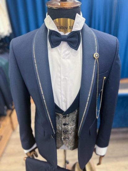 Смокинг MAZALTOVMAN 3-ка премиум Синий