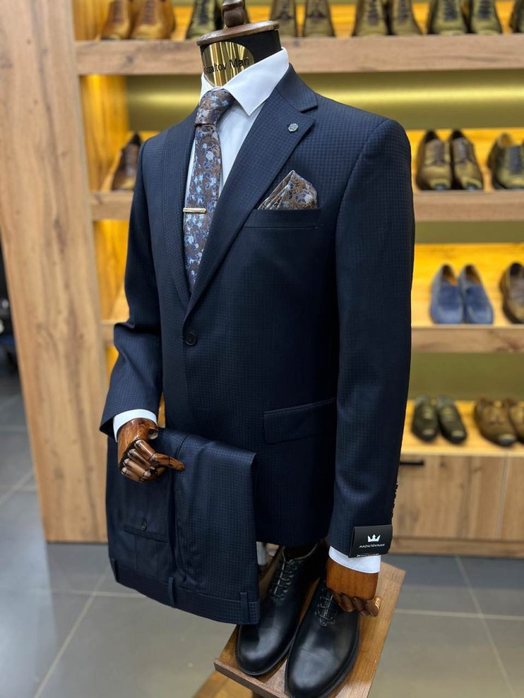 Костюм MAZALTOVMAN 2-ка Синий фактурный премиум
