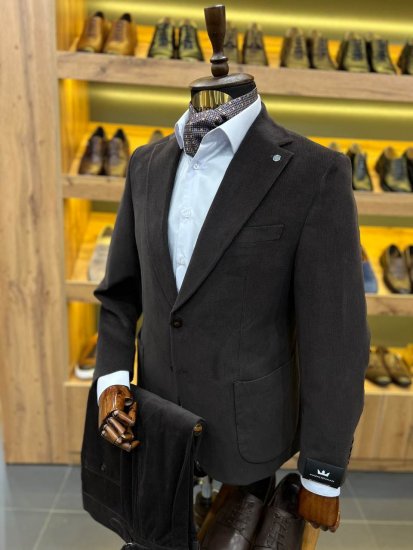 Костюм MAZALTOVMAN 2-ка премиум Коричневый вельвет