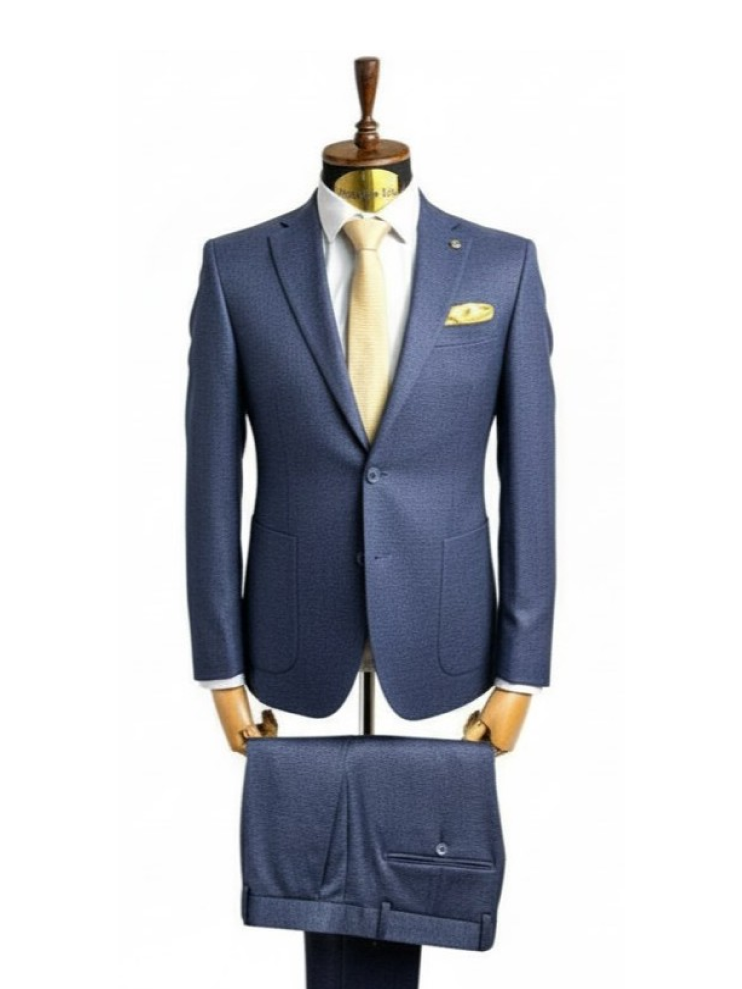 Костюм MAZALTOVMAN 2-ка премиум Синий в клетку