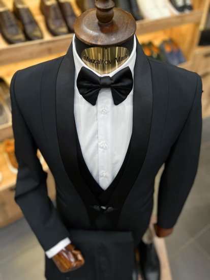 Смокинг MAZALTOVMAN 3-ка Черный линейка премиум