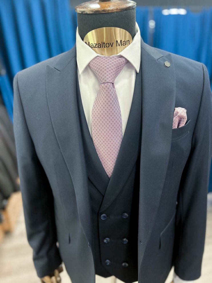 Костюм MAZALTOVMAN 3-ка Синий премиум линейка