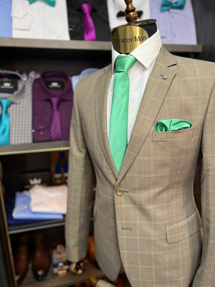 Костюм РГК 2-ка Бежевый в клетку