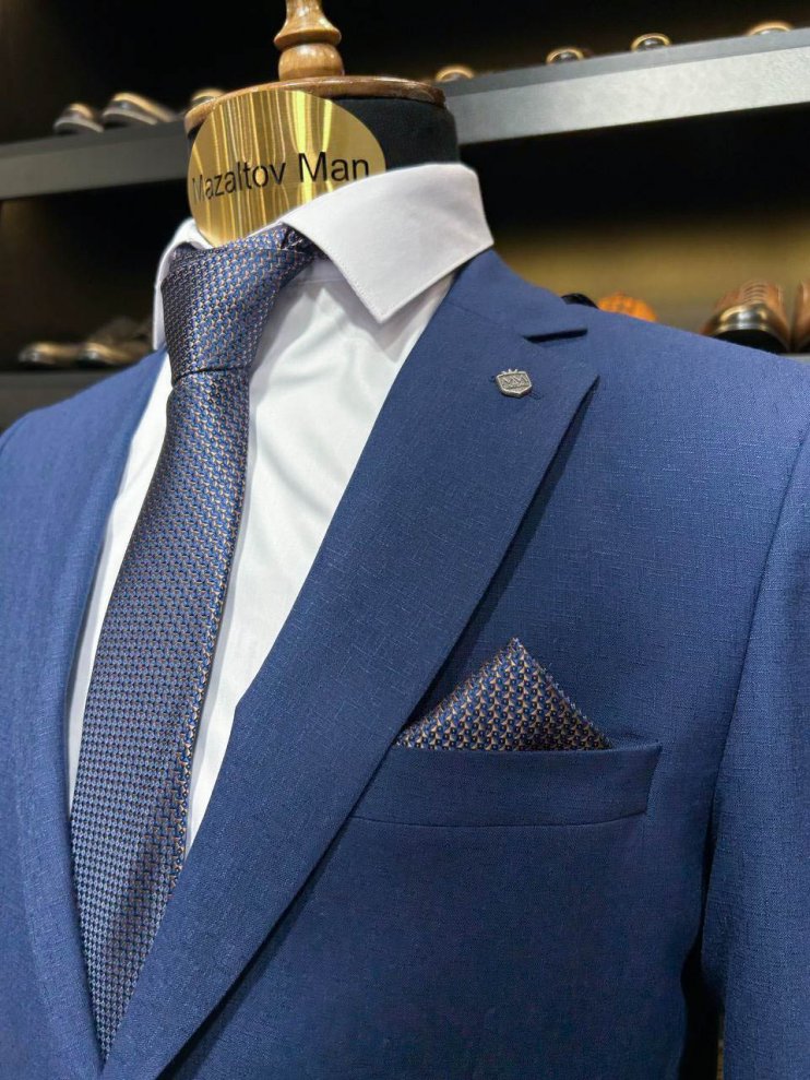 Костюм MAZALTOVMAN 2-ка Синий фактурный