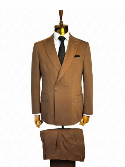 Костюм MAZALTOVMAN 2-ка Двубортный Коричневый